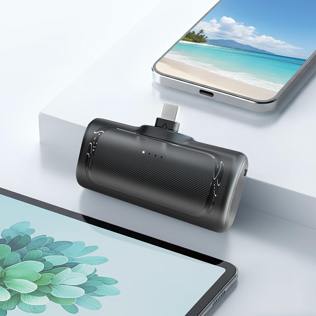 22.5W Fast Charging 5000mAh Mini Portable Power Bank, USB-C Dual-Mode Polymer Battery, Universal Compatibility for iPhone 16/15 & Android Devices