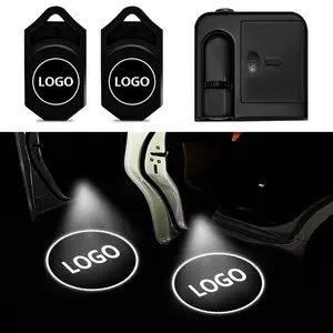 Wireless Car Door Welcome Light Projector – LED Logo Courtesy/Puddle Lamp, Magnetic Induction Auto On/Off, No Wiring, Easy Stick-On Installation, Led Car Lights