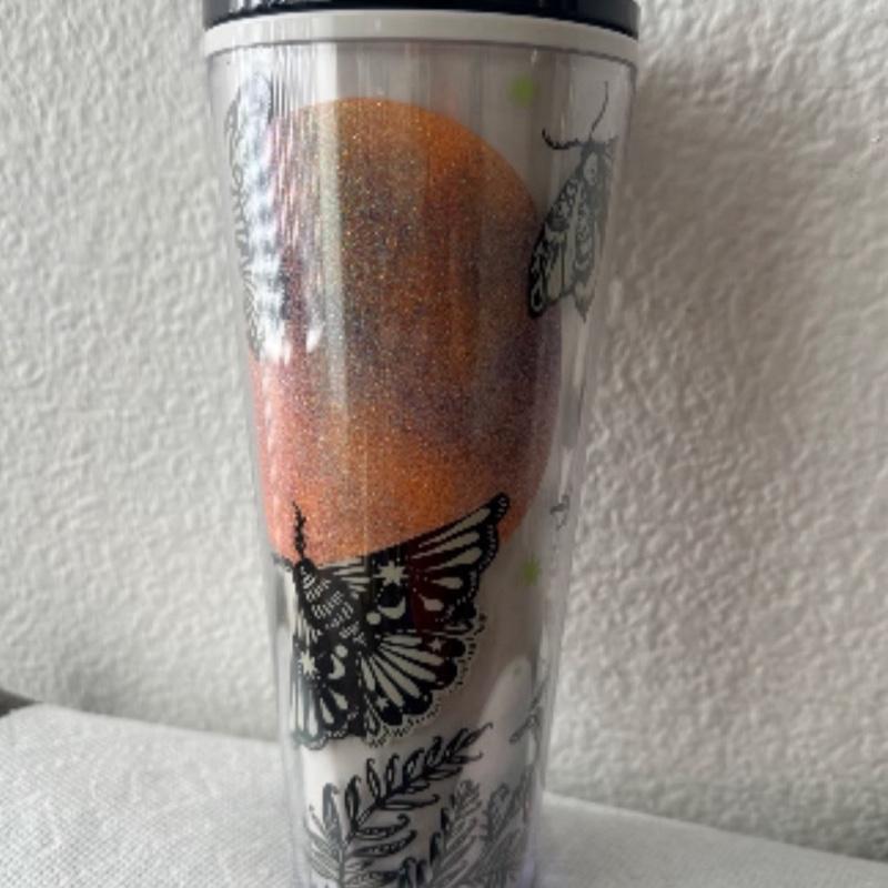 NEW 2025 Starbucks Halloween moon butterfly Tumbler Cold Cup