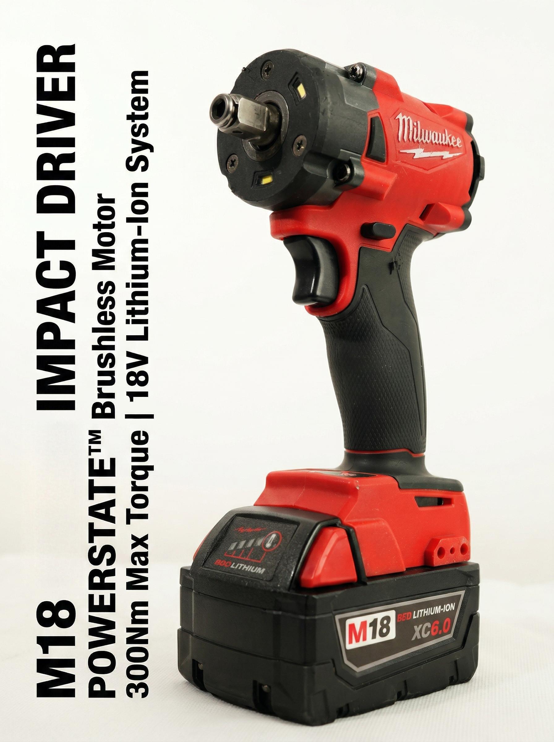 Milwaukee M18 FIW212 18V 1/2 Inch Impact Wrench for Automotive Fastening Tasks
