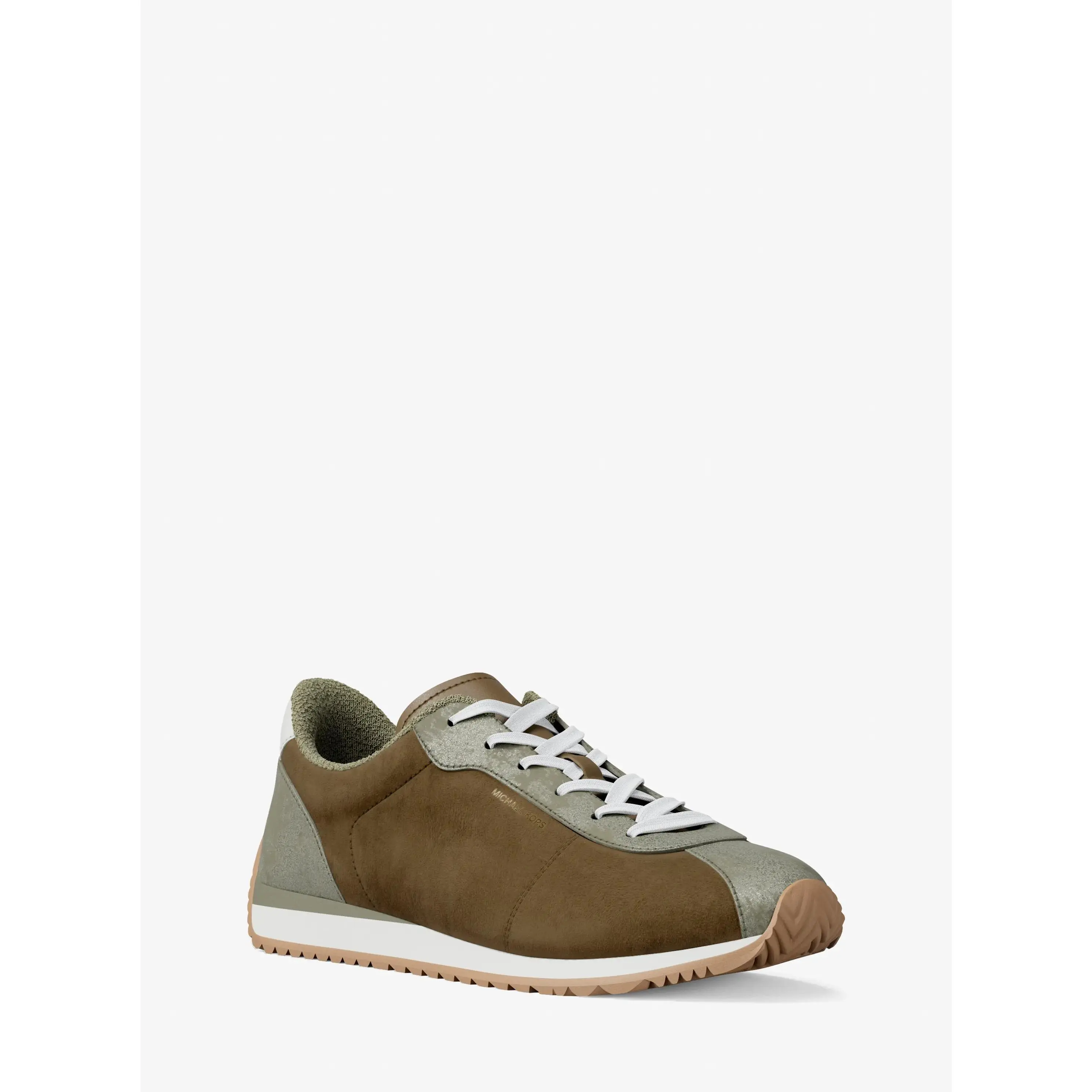 Rhodes Color-Block Suede Trainer