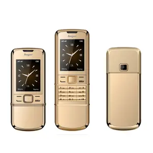 Classic sliding cover phone for men and seniors, luxurious business backup phone, metal phone for the elderly