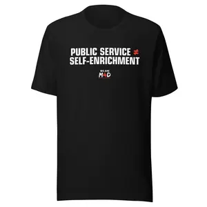 Public Service ≠ Self-Enrichment Unisex Short-Sleeved Staple T-Shirt