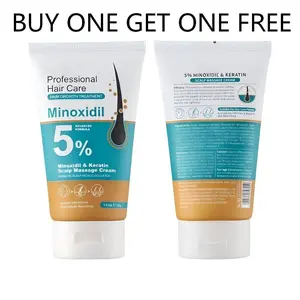 [BUY 1 GET 1 FREE]5% Minoxidil Hair Growth Scalp Massage Cream with Keratin & Ginger for Men Women Prevents Loss Repairs Follicles Promotes Fast Regrowth Strengthens Roots Buy 1 Get 1 Free