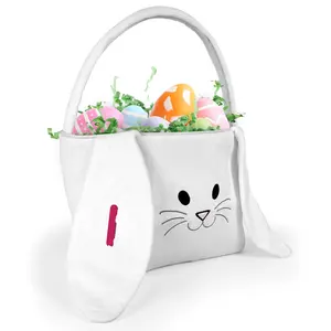 Personalized Easter Bunny Basket With Initial