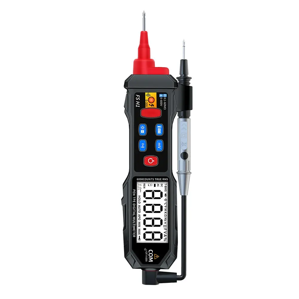 Czdang Fsh1 Multifunctional Pen-Type Digital Multimeter, Ac/dc Voltage Tester, Resistance Frequency Measurement, Ncv, Backlight, Auto-Off, Electrician Tool