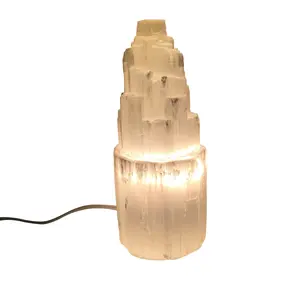 Selenite Skyscraper Lamp
