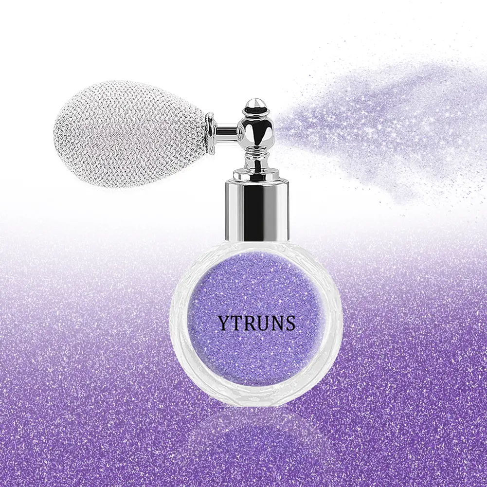 Ytruns Fairy Dust Glitter Spray - Ultra-fine Makeup, Body Shimmer Spray, Shimmering Body Makeup for Face, Hair, 8 Dazzling Colors, Long-lasting, Instant Party Glow Boost (Ideal for Festivals), Cosmetic, Normal