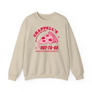 Chappell's Hot to Go Sweatshirt Midwest Princess Pizza Pullover