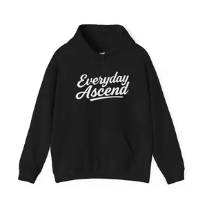 Everyday Ascend Hooded Sweatshirt, White Script Logo