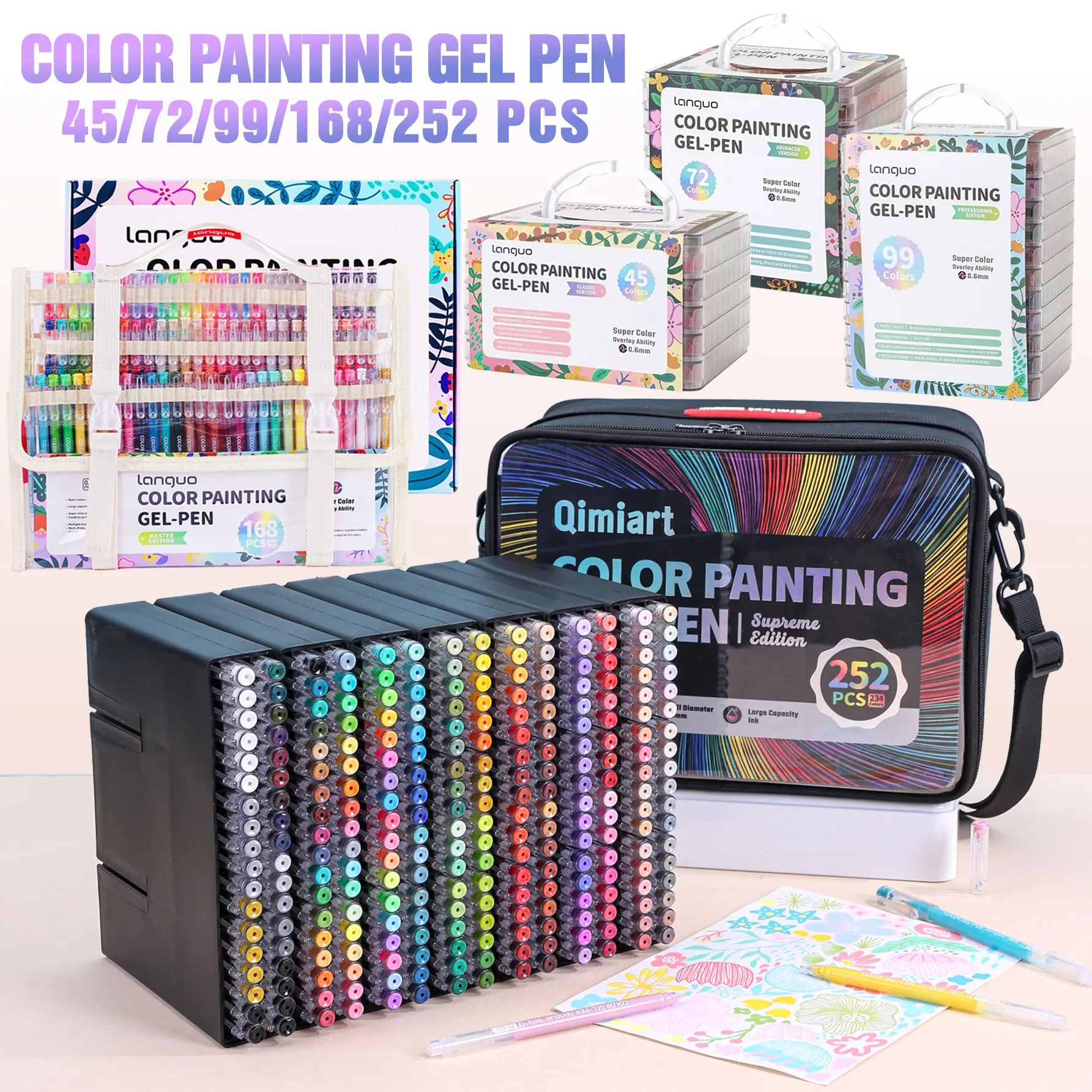 Blue Fruit Drawing Journal Pen Set, Multiple Specifications Available, High-Quality Gift Box Option, Student Fluorescent Markers, DIY Painting Supplies, Art Marker Set, Arts Crafts Supplies