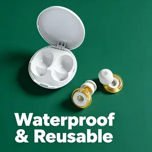 Soft Silicone Earplugs, Noise Reduction Earplugs, Hypoallergenic Earplugs for Quiet Sleep, Study and Concerts, Suitable for Various Occasions