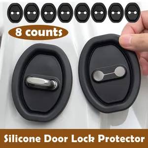 8 Counts Door Latch Lock Cover, keeps door locks remaining new and clean, extends life of original vehicle door hardware