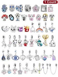 Cartoon Animal & Heart & Letter Design Charms, Adjustable Beaded Design, Cute Jewelry Making Kit for Bracelet & Necklace, Fashion Accessories for Women & Girls, Beads Charms Accessories