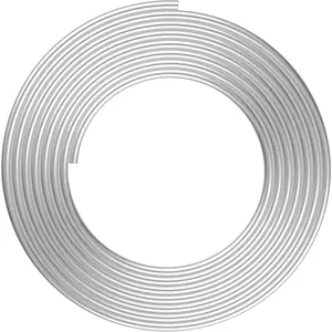 1/2" OD Aluminum Coiled Tubing, 1060 Grade Aluminium Tubing 0.04" Wall Thickness, 10FT Aluminum Seamless Round Tube for Refrigerator Air Conditioner