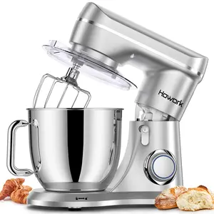HOWORK 5-Quart Food Mixer, 3-in-1 Vertical Electric Mixer – 380W with 10 Speeds & Pulse Button, Food-grade 304 stainless steel bowl, Suitable for Most Home Cooks, Compact Household Mixer, Ideal for Baking & Mixing, Perfect Gift for Kitchen Enthusiasts