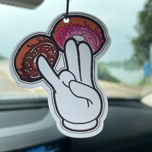 Car Air Freshener Scented Paper Pendants, Natural Essential Oil Fragrance Diffusers, Car Aroma Diffuser for Car Interior Decoration & Stress Relief Gift Ideas