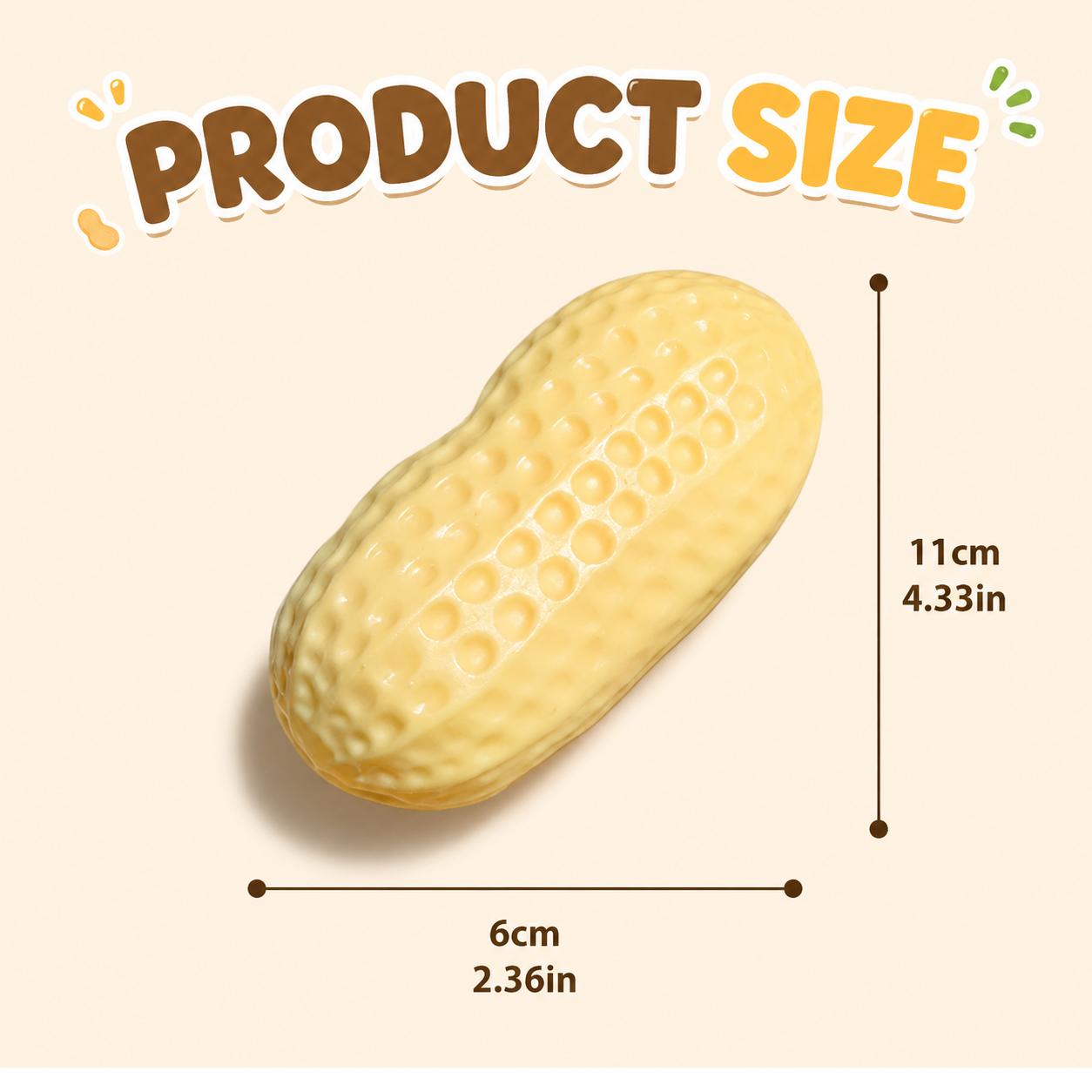 Crunchy Sound Peanut Squishy Toy Soft Squeeze Fidget Toy Funny Sensory Hobby Play Toy Portable Stress Relief Decompression Toy Cute Peanut Desk Relax Toy Ideal Gift For Teens Adults Party Leisure Entertainment
