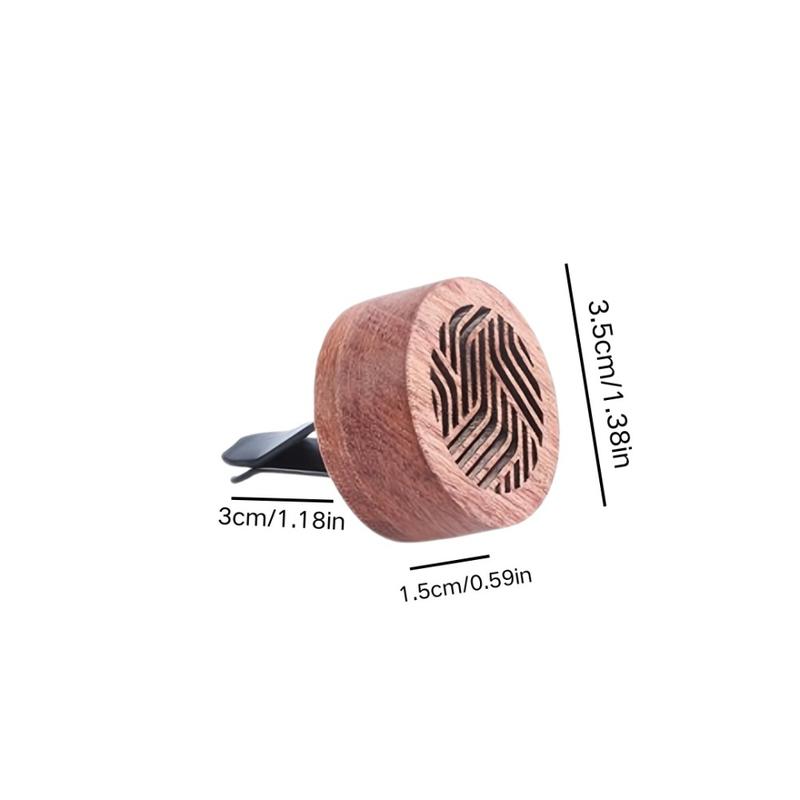 1pc Wood Automobile Essential Oil Fragrance Diffuser, Portable Innovative Mini Fragrance Diffuse, Car Decorations, Living Room, Study, Office Aromatherapy Stick Set - Slow Release Aroma, No Essential Oils