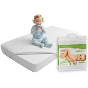 Jacquard Bamboo Crib Mattress Protector 52x28 in