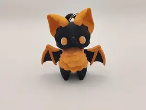 Bat Pixie Keychain - 3D Printed Fantasy Figurine