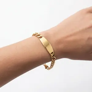 Real Cuban Bracelet Heavy Duty Big  Boss  8'' Real 18K Gold Plated, Cuban Link Bracelet