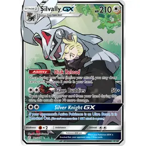 Pokemon TCG Silvally GX (Full Art) Cosmic Eclipse Near Mint Trading Card Single