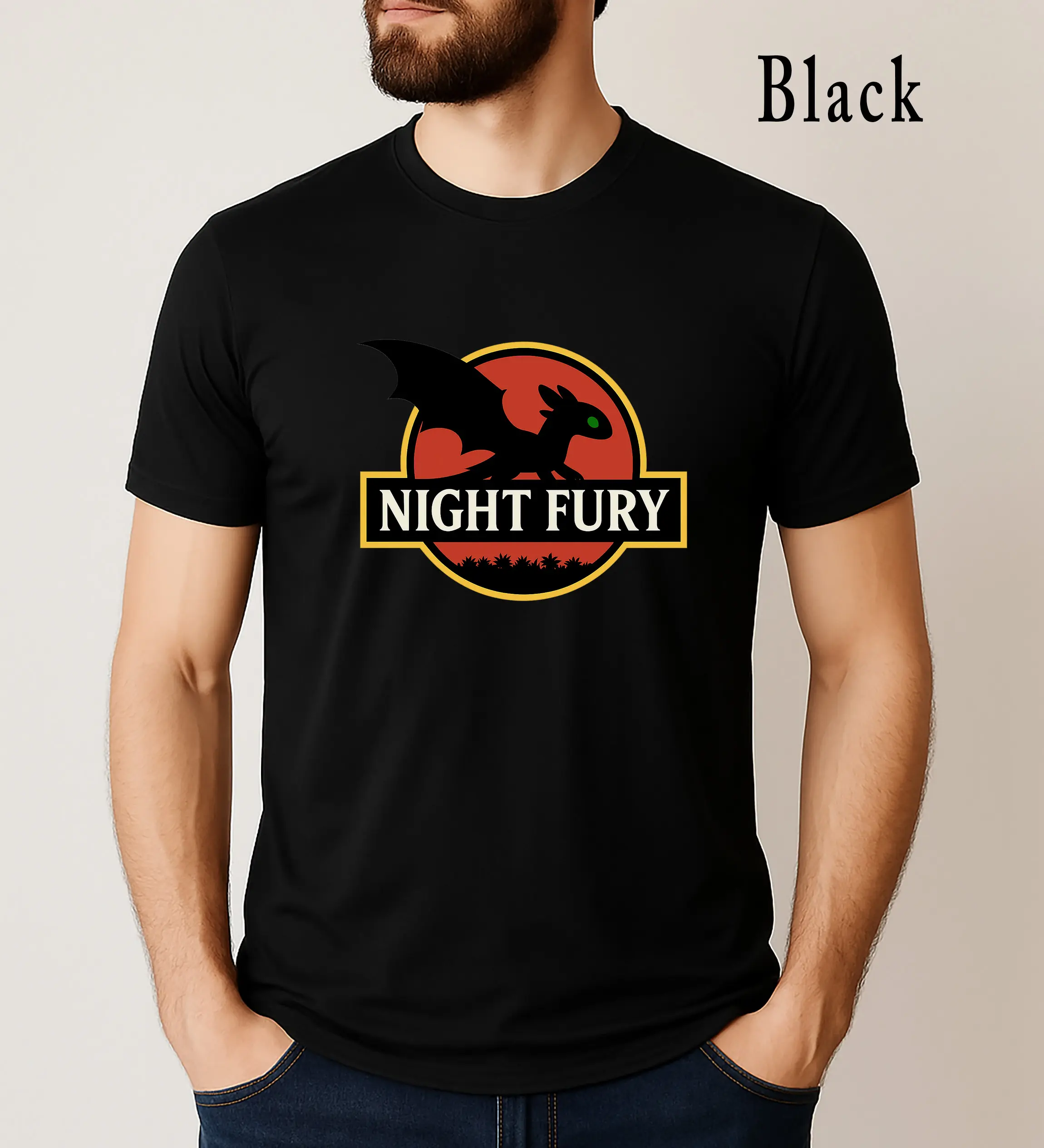 Night Fury T-Shirt, How to Train fan, Dragon fan, gift for him or her, Birthday Gift, Christmas, Fantasy, Dragon Fan