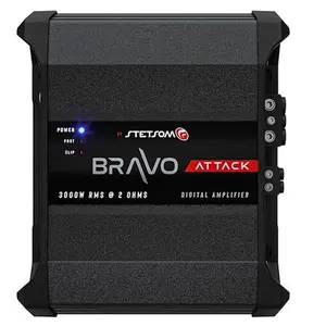 Stetsom Bravo Attack 3000 | 3000W RMS Car Amp – 2Ω Stable, Mono, Crossover & Smart Cooling Stetsom Bravo Attack 3000 | 3000W RMS Car Amp – 2Ω Stable, Mono, Crossover & Smart Cooling