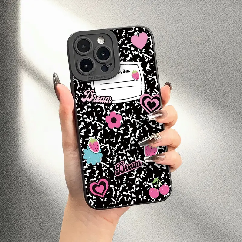UV Printed Notebook Cover Design TPU Protective Phone Case - 360-Degree Protection Phone Accessory for iPhone 7,8 Plus,SE,Mini,XR,X/XS,11,12,13,14,15,16,17 Pro Max - Ideal Birthday Gift for Handheld Device Users