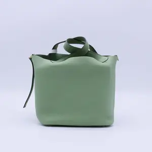 Pre-owned HERMÈS Leather Tote Bags Picotin Lock Bag Maurice MM Twins B22214