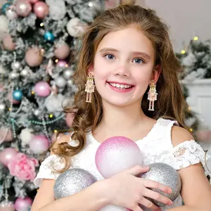 Christmas Earrings Nutcracker Stud Earring Christmas Pierced Earrings for Women Holiday Earring Nutcracker Jewelry