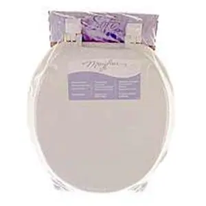 Mayfair-Bemis Basic Soft Toilet Seat, Model 11-000, for Bathroom Toilet Fixtures and Replacement Parts