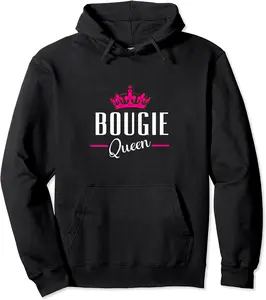 Bougie Queen Pink Crown Glam Arty Fun & Sassy Bougie Life Pullover Hoodie - Williamze Shop 41B0B52LHTFJ