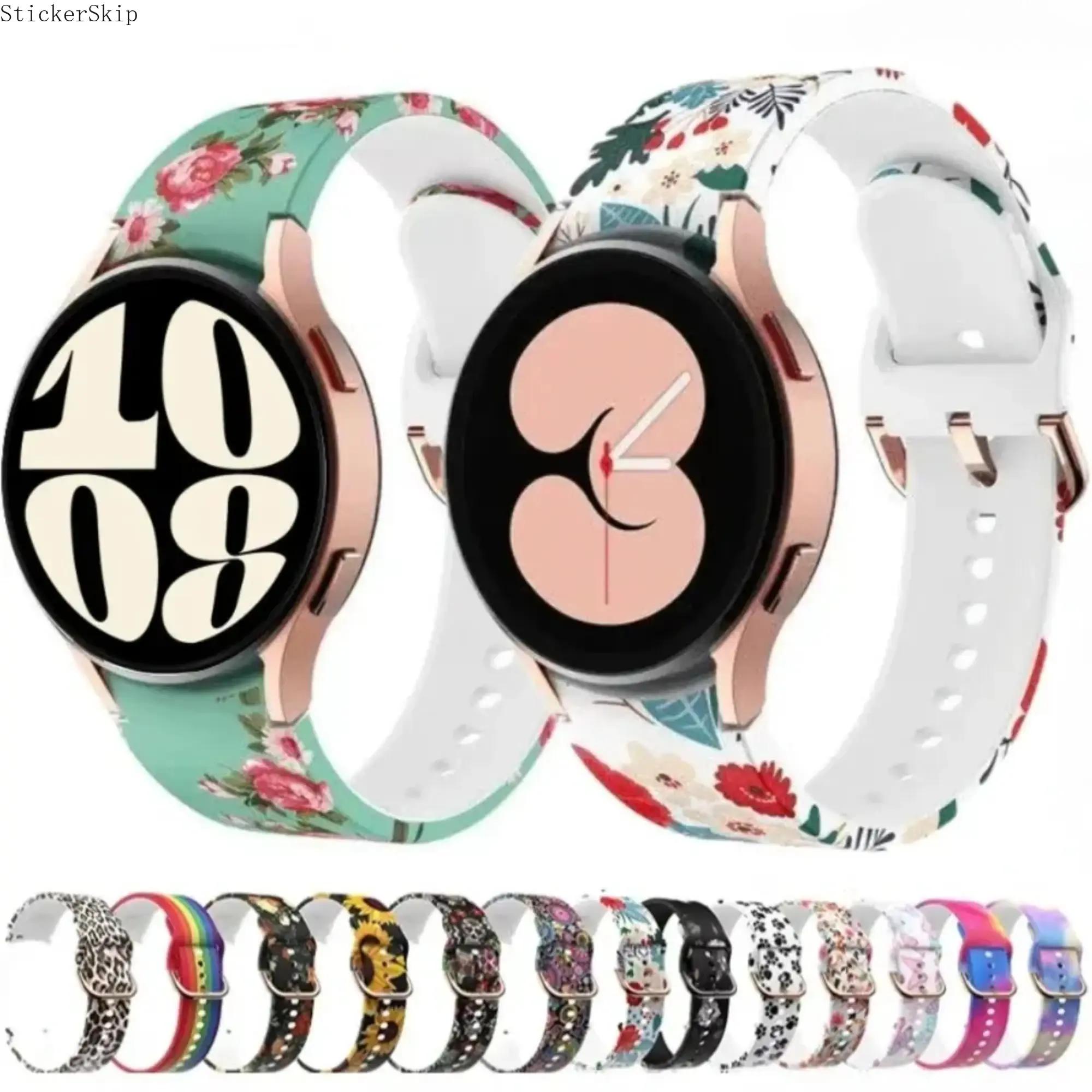 2026 Colorful Silicone Galaxy Watch Bands – Adjustable Sport Straps for 40–47mm, Soft Comfortable Replacement Bands for Galaxy Watch 4/5/6/7 & 5 Pro, Durable Daily Wear