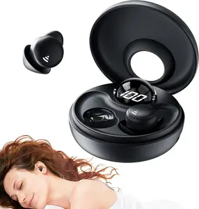 Kinglucky Bluetooth Wireless Earbuds Sleep Earphones,Bluetooth 6.0,Noise-Canceling Earphones.Improves sleep quality,Zero pressure on the ears when sleeping on your side,Invisible flat-head earphones,Suitable for travel and side sleepers
