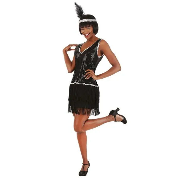 Women's Onyx Flapper Costume
