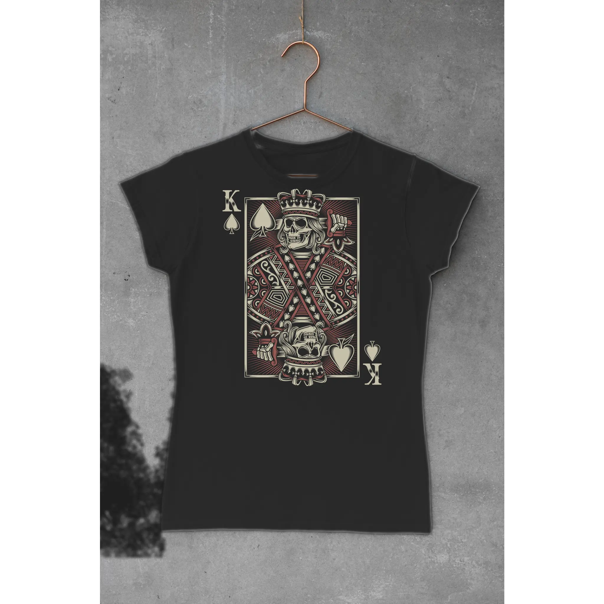 King Skull DTF Sublimation Transfer for Custom Apparel Vibrant Creative Designs on 100% Cotton Polyester Nylon Easy Application Cold Peel Method