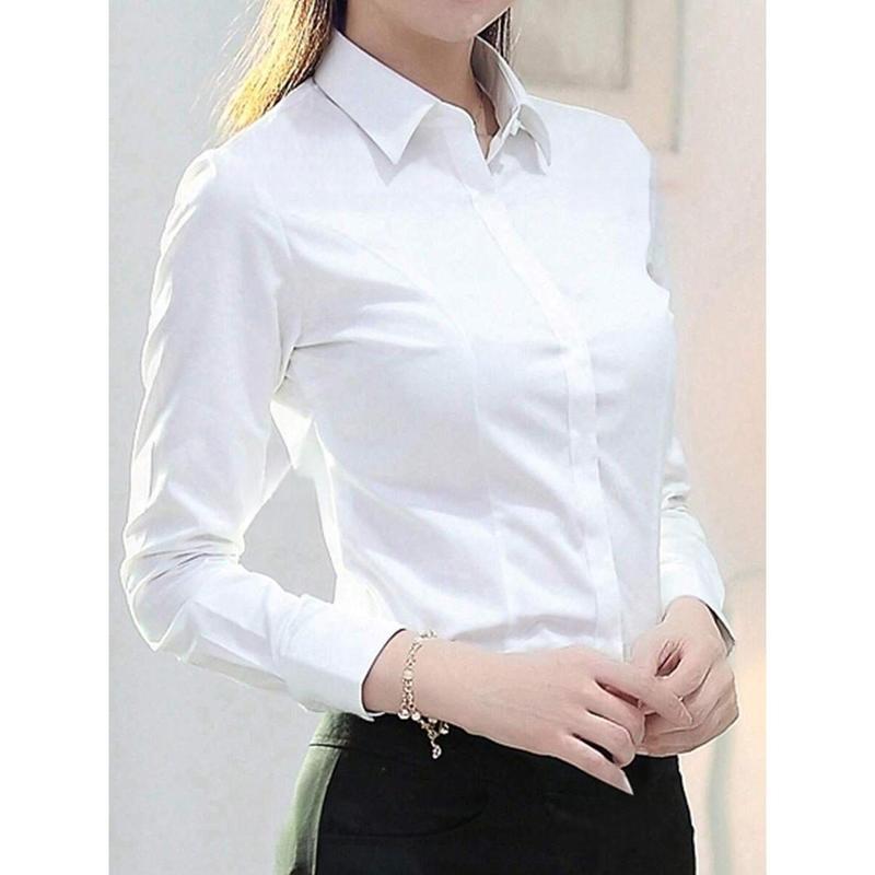 2025 New Short Sleeve Business White Collared Shirt, Professional ...
