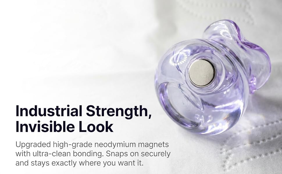 8Pcs Magnetic Mini Vases for Fridge - Cute Small Glass Bottles for Decor - Strong Magnet Planter for Real or Faux Greenery - Aesthetic Kitchen Accessories Flower