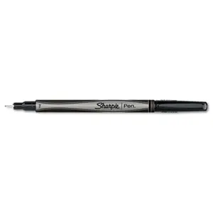212 MAIN Sharpie Plastic Point Stick Permanent Fine Pen, Waterproof Ink, Bold Lines, Marker Look, Black Ink, 12-Count (for DIY Woodwork & Hobbies)