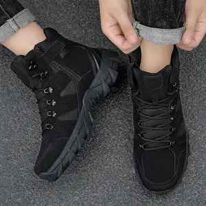 5.AA Men's All-Season High-Top Lightweight Hiking Shoes, multifunctional, equipped with professional wear-resistant rubber soles, suitable for climbing, campicling, daily commuting, and urban streetwear. outdoorfun, Hiking Style Shoes, Trek Shoe