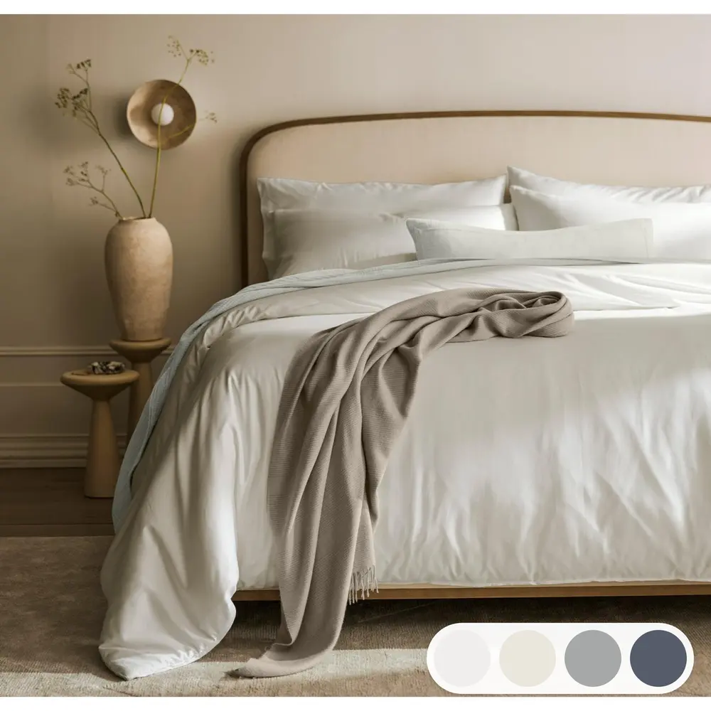Boll & Branch Signature Organic Cotton Comforter Set - Soft All-Season Bedding (Multiple Sizes)