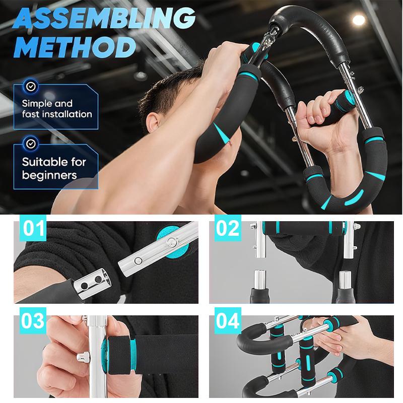 OVER SELF Twister Arm Trainer Twister Exerciser Chest press 45-90lb Adjustable Strengthen Arm and Shoulder Muscle Training Men's Fitness Trainer Detachable Portable Gym equipment for Home Workout Equipment OVER SELF Twister Arm Trainer Twister Exerciser Chest press 45-90lb Adjustable Strengthen Arm and Shoulder Muscle Training Men's Fitness Trainer Detachable Portable Gym equipment for Home Workout Equipment