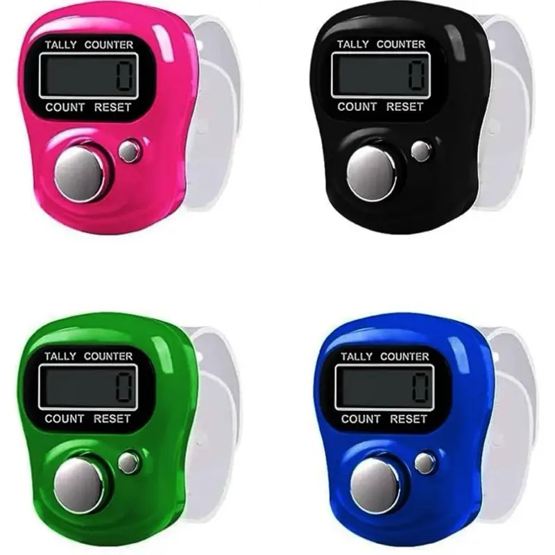 Digital Tasbeeh 5-Digit LCD Finger Tally Counter for Golf, Golf, Lap & Knitting with Count Reset Function