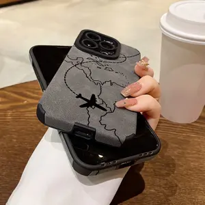 Phone Case - Aircraft Route Fashion Phone Case for Iphone Series-Drop Resistant, High-End Protection-For 15/15 Plus/15 Pro/15 Pro Max, 14/14 Plus/14 Pro/14 Pro Max, 13/13 Pro/13 Pro Max, 12/12 Pro/12 Pro Max, 11/11 Pro/11 Pro Max, 7/8 Plus