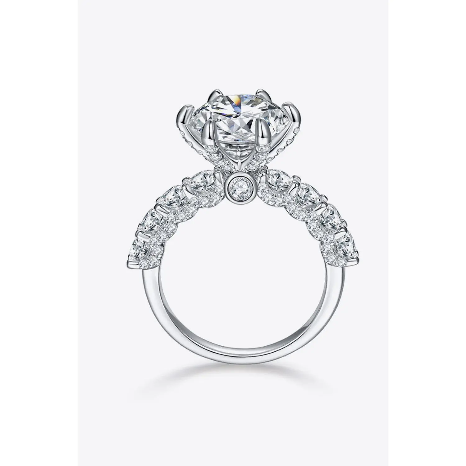 Moissanite 5 Carat Stone Ring