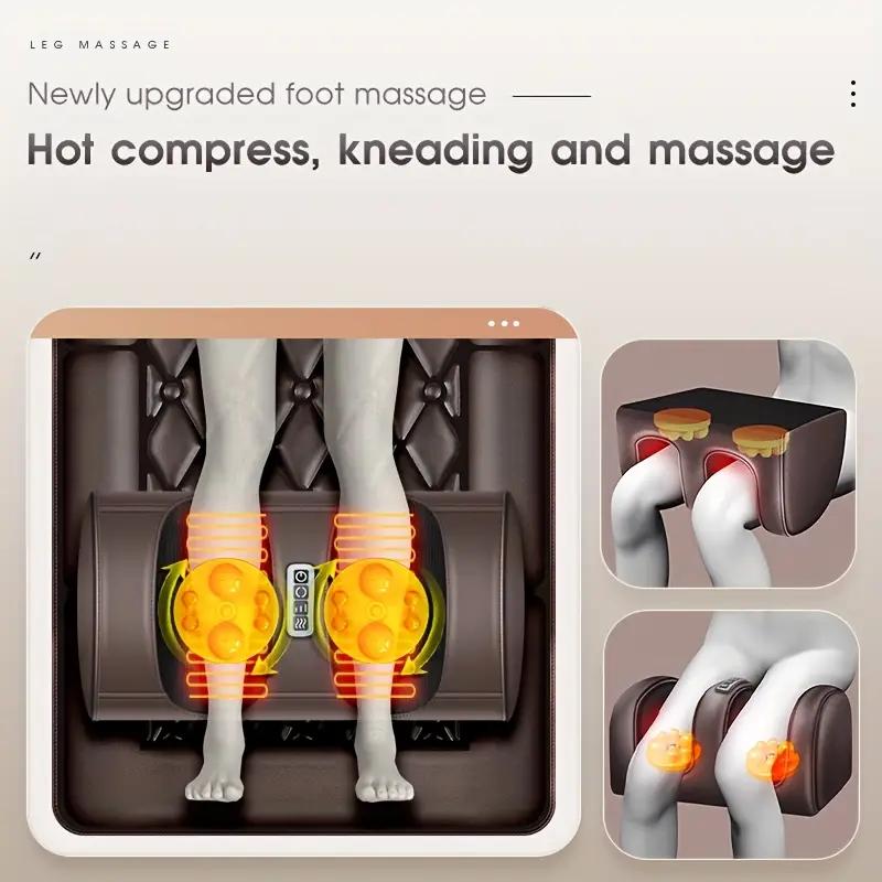 Foldable full‑body massage mat with shiatsu kneading for neck & legs,【NOTE: back part just does buzzes】adjustable back vibration, multi‑function electric massager, ideal for birthday & holiday gifts, available in PU or soft velvet. Foldable full‑body massage mat with shiatsu kneading for neck & legs,【NOTE: back part just does buzzes】adjustable back vibration, multi‑function electric massager, ideal for birthday & holiday gifts, available in PU or soft velvet.
