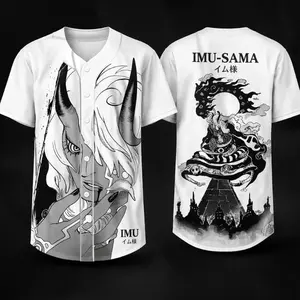 Imu Sama Jersey Shirt – Anime Streetwear Baseball Style, Cool Graphic Design, Unisex Casual Outfit, Trendy Gift for Anime Lovers