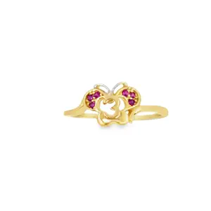 14k Three Year Butterfly Ring